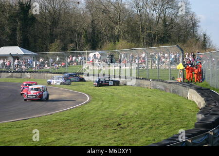 Mini 7 Racing in Castle Combe April 2015 Stockfoto