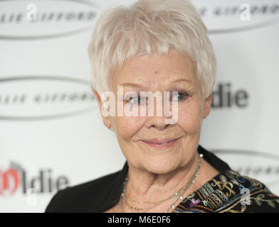 Die Oldie Des Jahres Awards 2018 Simpson's-in-the-Strand, Strand, London Mit: Dame Judi Dench, Wo: London, Vereinigtes Königreich, wenn: 30 Jan 2018 Credit: WENN.com Stockfoto