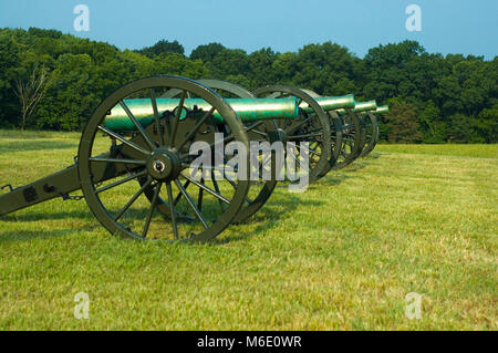 Kanonen bei Murphy Farm. Stockfoto