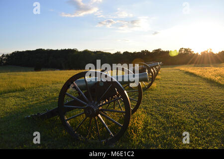Kanonen auf der Murphy-Chambers Farm. Stockfoto