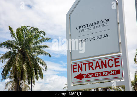 Port Douglas Super Yacht Marina, Far North Queensland, Australien Stockfoto