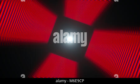 Zusammenfassung Hintergrund mit Tunnel. Technologiekonzept Kulisse. 3D-Rendering Stockfoto