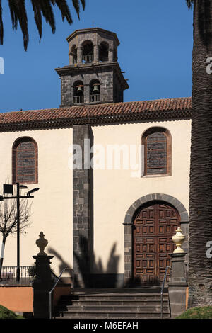 El Torre de la Iglesia de Nuestra Señora de la Concepcion, Kirche Unserer Lieben Frau von der Empfängnis, San Cristobal de La Laguna, Teneriffa, Kanarische Inseln, Stockfoto