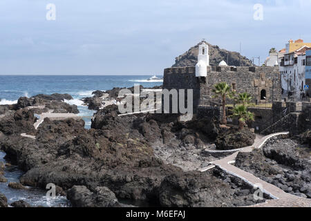 Castillo de San Miguel, 1575-1577, Garachico, Teneriffa, Kanarische Inseln, Spanien, Stockfoto