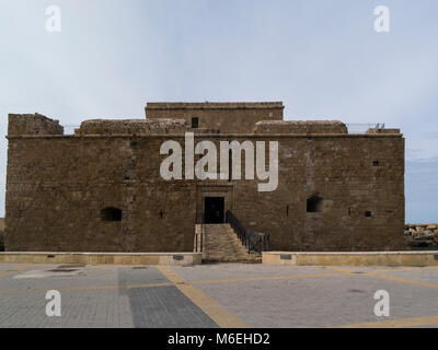 Paphos Schloss ursprünglich gebaut als eine byzantinische Festung am Hafen Paphos Zypern Süd wieder aufgebaut von Lusignans in 13 thc als Festung priso serviert zu schützen. Stockfoto