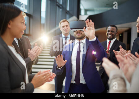 Mann, Präsentation Stockfoto