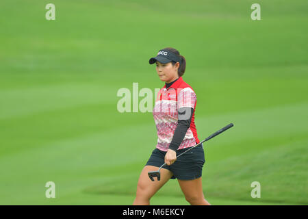 Moriya Jutanugarn von Thailand im Honda LPGA Thailand 2018 im Siam Country Club, Old Course am 24. Februar 2018 in Pattaya, Chonburi, Thailand. Stockfoto
