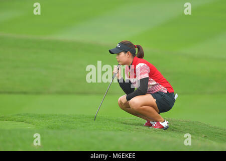 Moriya Jutanugarn von Thailand im Honda LPGA Thailand 2018 im Siam Country Club, Old Course am 24. Februar 2018 in Pattaya, Chonburi, Thailand. Stockfoto