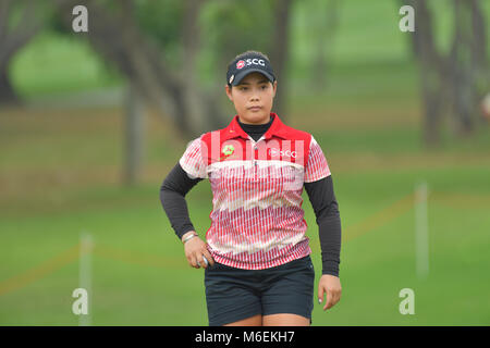 Moriya Jutanugarn von Thailand im Honda LPGA Thailand 2018 im Siam Country Club, Old Course am 24. Februar 2018 in Pattaya, Chonburi, Thailand. Stockfoto