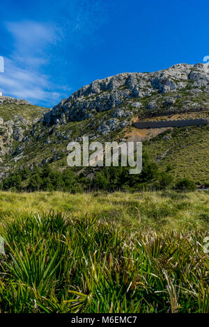 Klippen in Formentor, Region nördlich von der Insel Mallorca in Spanien Stockfoto