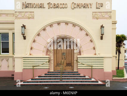 Die nationalen Tabak Gebäude, Napier, North Island, Neuseeland Stockfoto