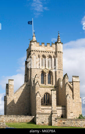 Der Westturm der Kirche St. Hilda, Hartlepool, England, Großbritannien Stockfoto