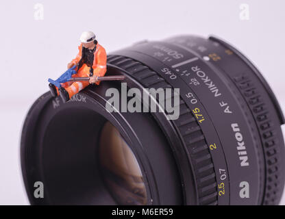 Random Betreff fotografiert in einem Studio Setup mit einem Licht- und einem Reflektor Stockfoto