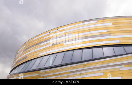 Beispiel für moderne Architektur bei Derby Velodrom, Großbritannien Stockfoto