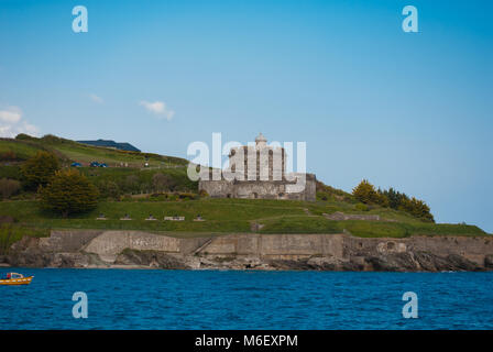 St Mawes Castle in der Nähe von Falmouth in Cornwall, Großbritannien gelegen. Stockfoto