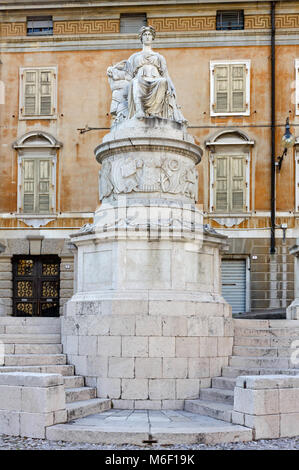 Statue des Friedens in Udine, Italien Stockfoto