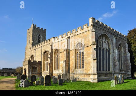 Kirche des Hl. Laurentius, Chaplin, Bedfordshire, England, Großbritannien Stockfoto