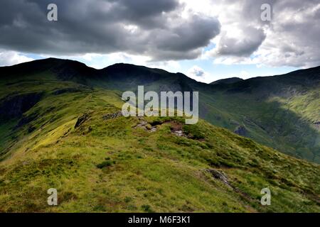 Hart-Crag Ridge zu Dollywagon Hecht Stockfoto