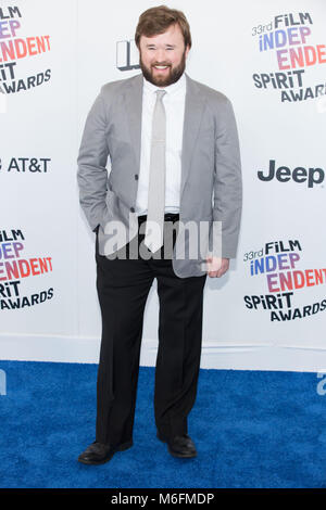 Haley Joel Osment nimmt an den Independent Spirit Awards am 3. März in Santa Monica, Kalifornien 2018. Stockfoto