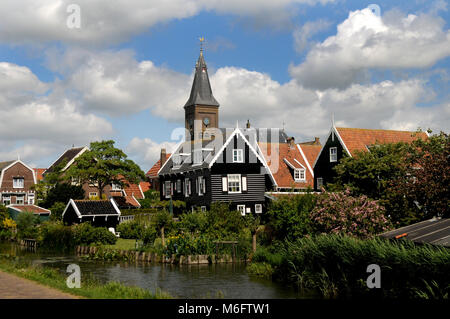 Niederländische Fischerdorf Huizen, Niederlande Stockfoto