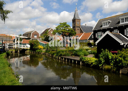 Niederländische Fischerdorf Huizen, Niederlande Stockfoto