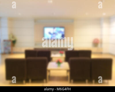 Verschwommenes Bild der modernen Wohnzimmer, Lobby und Lounge mit. Stockfoto