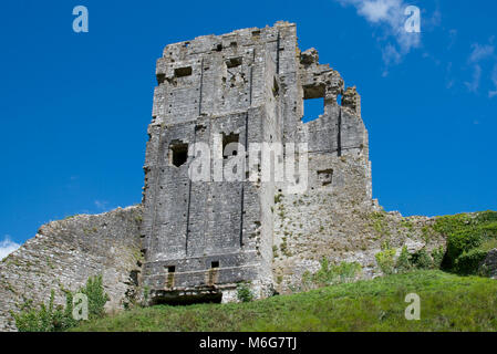 Corfe Castle, Purbeck Hills, Dorset, England Stockfoto