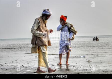 Indische Heilige, Mönche, Sadhus, Baba, Salbei, Heiligen, Stockfoto