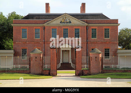 Tyron Palace war die offizielle Residenz und Verwaltungssitz der kolonialen Gouverneuren von North Carolina von 1770 bis 1775 Stockfoto