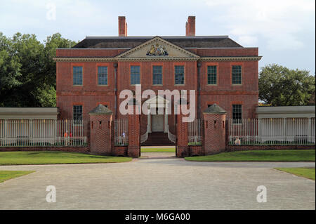 Tyron Palace war die offizielle Residenz und Verwaltungssitz der kolonialen Gouverneuren von North Carolina von 1770 bis 1775 Stockfoto