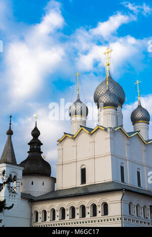 Kathedrale der Kreml in Rostow Weliki, Russland Stockfoto