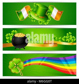 Banner zum St. Patrick's Day Stock Vektor