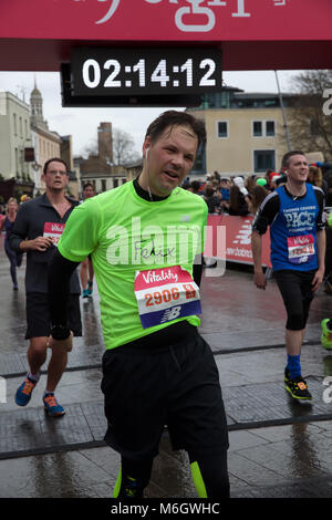 Greenwich, England, März 2018 4., die Vitalität große Hälfte: Ist eine neue Halbmarathon beginnend an der Tower Bridge und Endbearbeitung von der Cutty Sark in Greenwich, die durch die Stadtteile von Southwark, Tower Hamlets, Lewisham und Greenwich. Es wurde von London Marathon Events Ltd. erstellt, Es gibt auch eine Vitalität großes Festival in Greenwich Park. © Keith Larby/Alamy leben Nachrichten Stockfoto