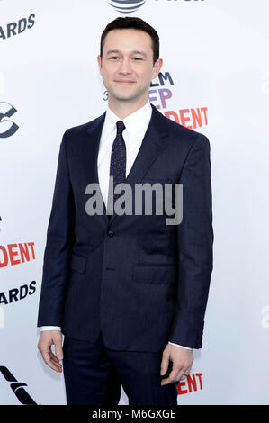 Joseph Gordon-Levitt die Teilnahme an der 33. jährlichen Film Independent Spirit Awards 2018 Am 3. März 2018 in Santa Monica, Kalifornien. Credit: Geisler-Fotopress/Alamy leben Nachrichten Stockfoto