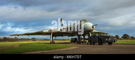 RAF Avro Vulcan Kalten Krieges V-Force nukleare Bomber XM 655 Stockfoto