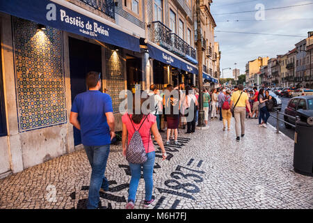 Pasteis de Belém cafe in Belém in Lissabon, Portugal Stockfoto