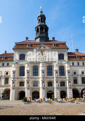 Rathaus von Lüneburg, Niedersachsen, Deutschland. Stockfoto