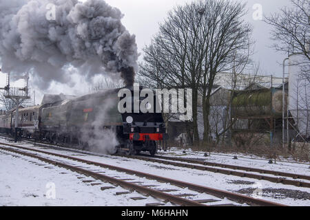 Stadt der Brunnen auf dem East Lancs Eisenbahn Stockfoto