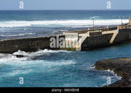 Boca de Pistola, der Fischerhafen von Ponta do Sol, Santo Antao, Kap Verde Stockfoto