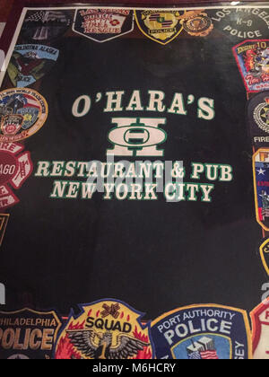 O'Hara's Restaurant und Pub ist eine beliebte Public House in Lower Manhattan, New York City, USA Stockfoto