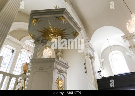 St. Paul's Kapelle Innenraum ist in Lower Manhattan, New York City, USA Stockfoto