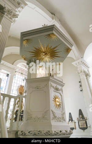 St. Paul's Kapelle Innenraum ist in Lower Manhattan, New York City, USA Stockfoto