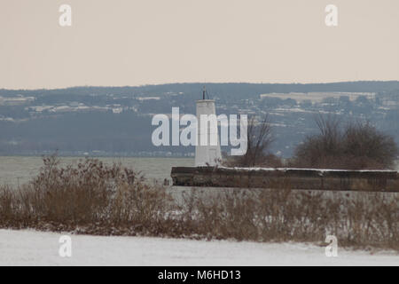 Cayuga Lake Inlet Leuchtturm, Ithaca NY Stockfoto