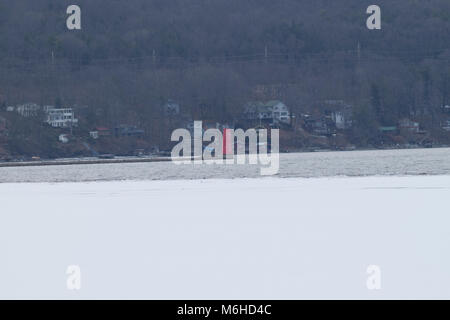 Cayuga Lake Inlet Leuchtturm, Ithaca NY Stockfoto