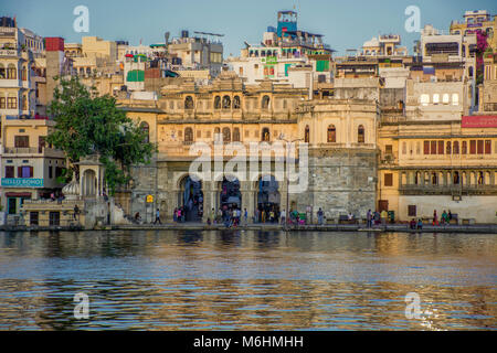 Ghats von Udaipur Stockfoto