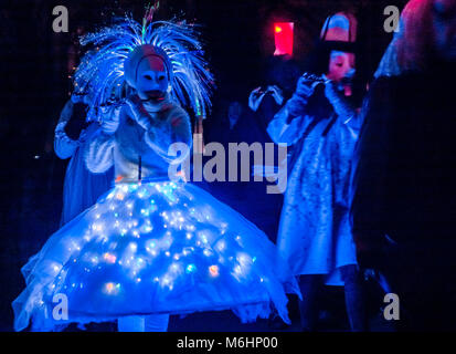 Morgestraich, Karnevalsumzug in der Nacht, Basler Fasnacht, Karneval von Basel, Basel, Kanton Basel, Schweiz, Europa Stockfoto