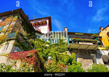 Gandria kleines Dorf am Luganer See, Schweiz Stockfoto