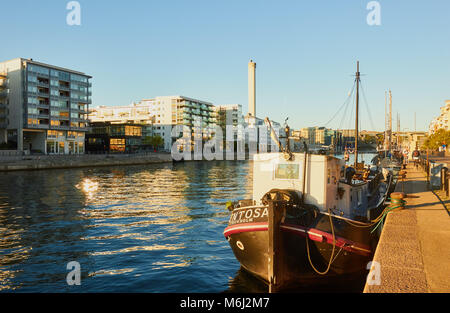 Hammarby Sjostad eco Nachbarschaft ein Pionier im Bereich der nachhaltigen Entwicklung, Hammarby See, Stockholm, Schweden, Skandinavien. Stockfoto