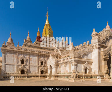 Ananda Pagode, Ananda Tempel in Bagan, Myanmar (Birma), Asien im Februar Stockfoto