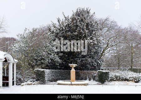 Regent's Park im Schnee, London, UK Stockfoto